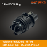 Wieland RST20i5 Line Plug G5 10-14mm clamp