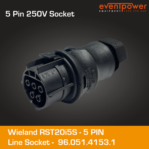 Wieland RST20i5 Line Socket G5 10-14mm clamp