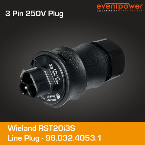 Wieland RST20i3 Line Plug Male G3 screw fitting