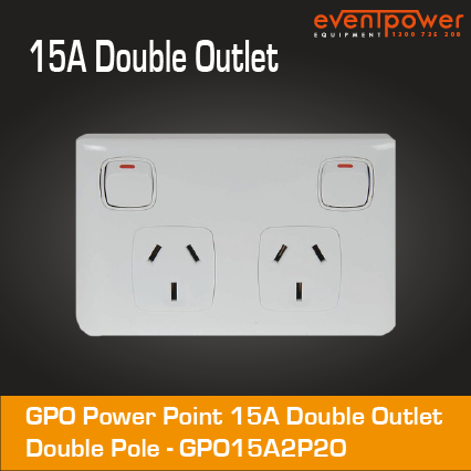 GPO Power point double 15A double pole