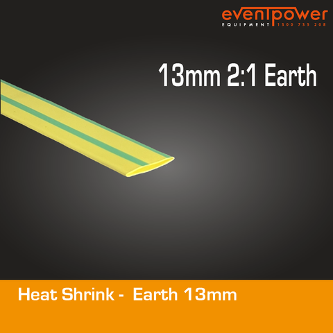 Heatshrink - 13mm 2:1 Earth 1m