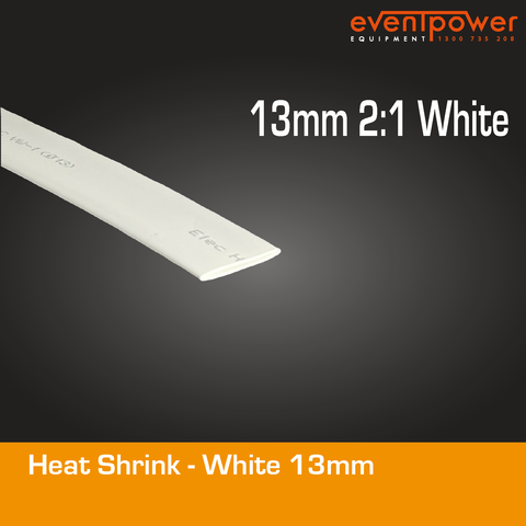 Heatshrink - 13mm 2:1 White 1m