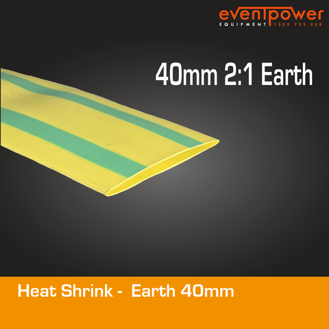 Heatshrink - 40mm 2:1 Earth 1m
