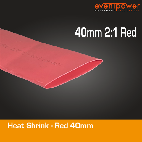 Heatshrink - 40mm 2:1 Red 1m