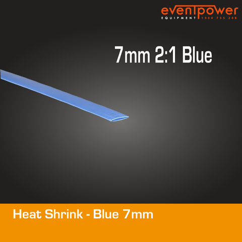 Heatshrink - 7mm 2:1 Blue 1m