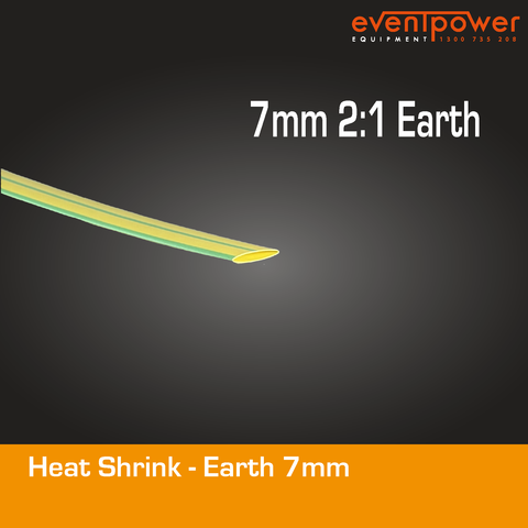 Heatshrink - 7mm 2:1 Earth 1m
