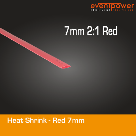 Heatshrink - 7mm 2:1 Red 1m