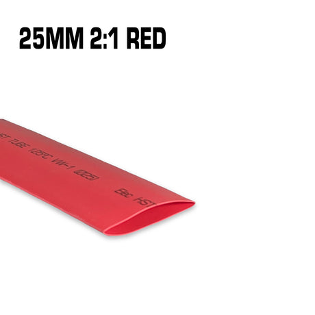 25mm red heat shrink.