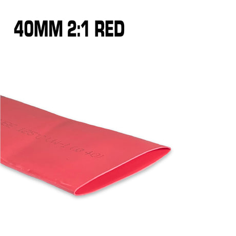 40mm red heat shrink.