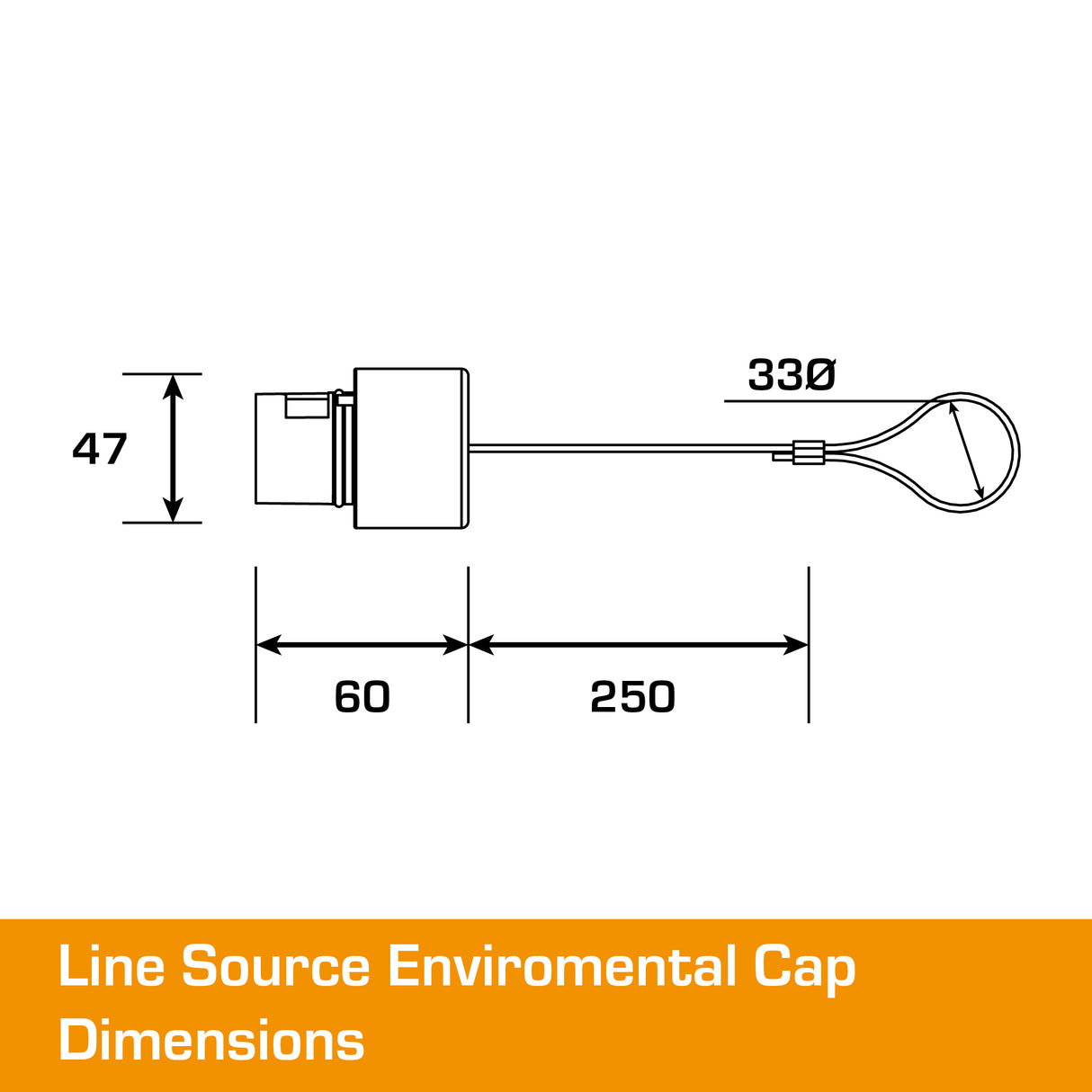 POWERSAFE Line Source Red IP67 Environmental Cap