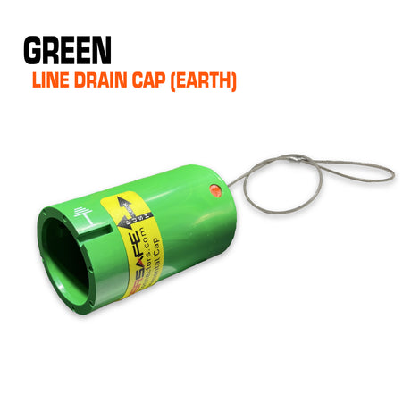 Powersafe green line drain cap.