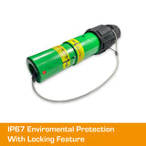 POWERSAFE Line Drain Green IP67 Environmental Cap