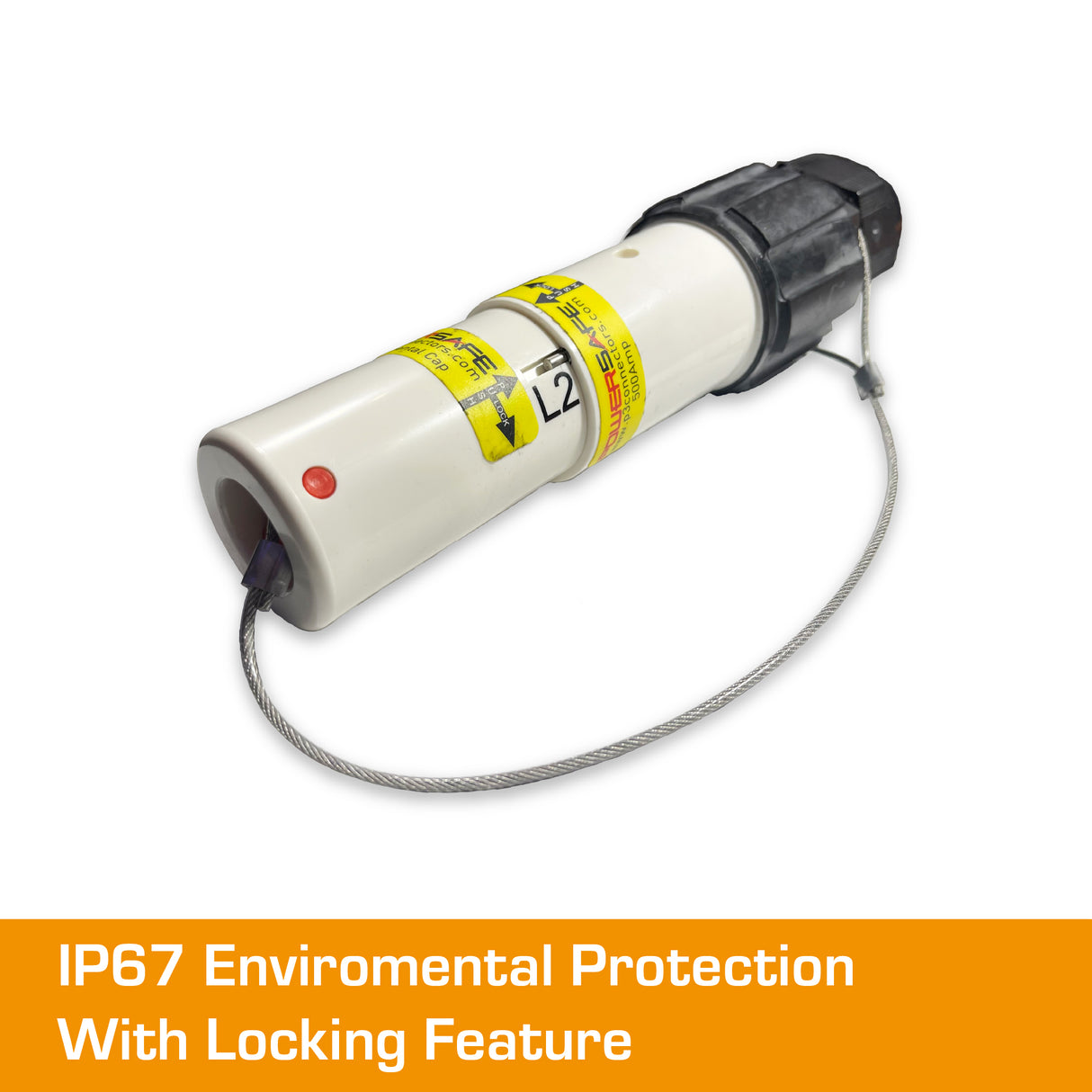 POWERSAFE Line Drain White IP67 Environmental Cap