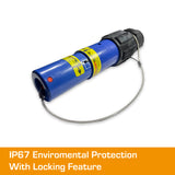 POWERSAFE Line Drain Blue IP67 Environmental Cap