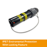 POWERSAFE Line Drain Black IP67 Environmental Cap