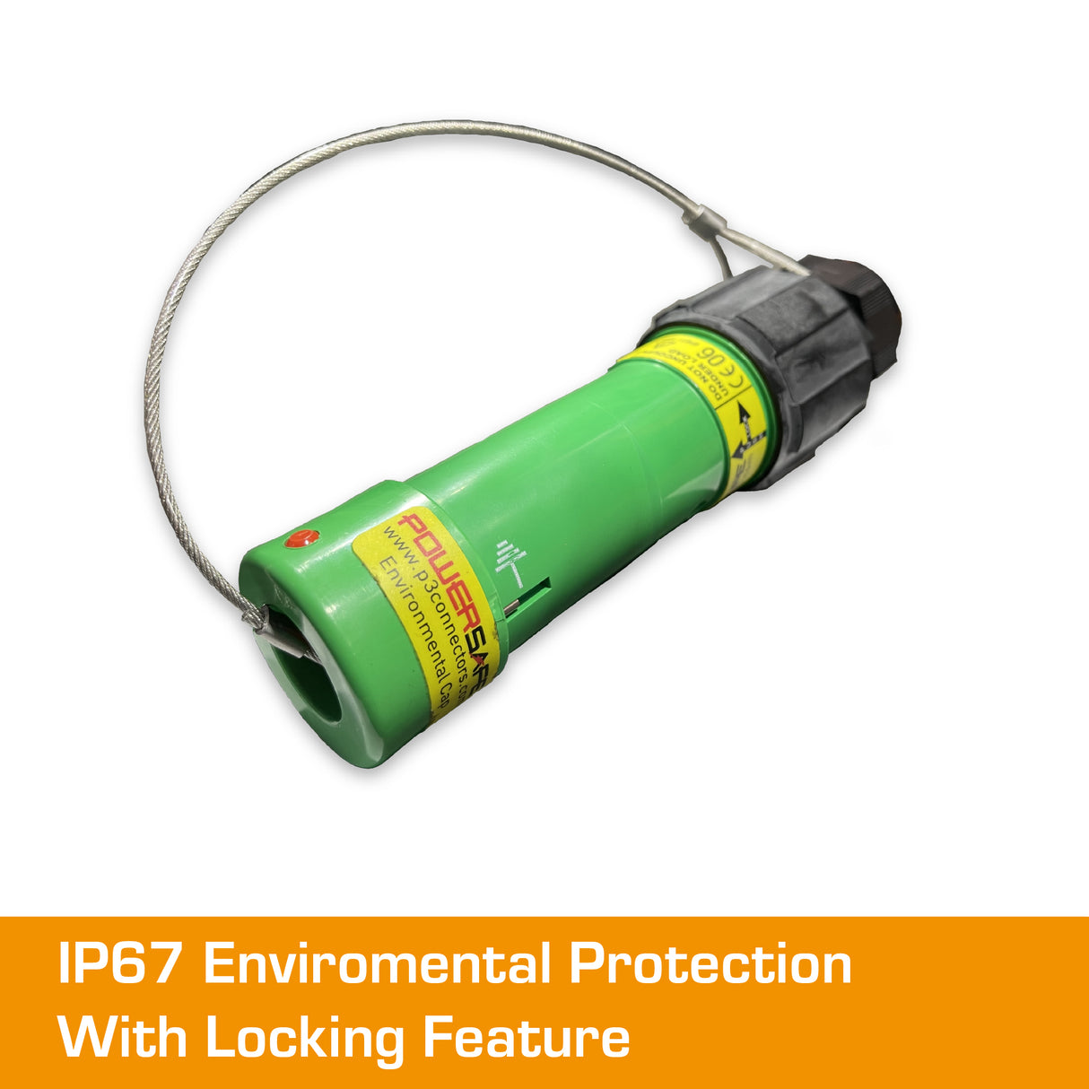 POWERSAFE Line Source Green IP67 Environmental Cap