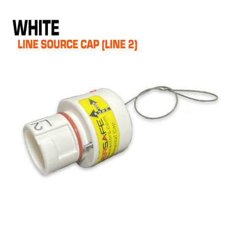 Powersafe white line source cap.