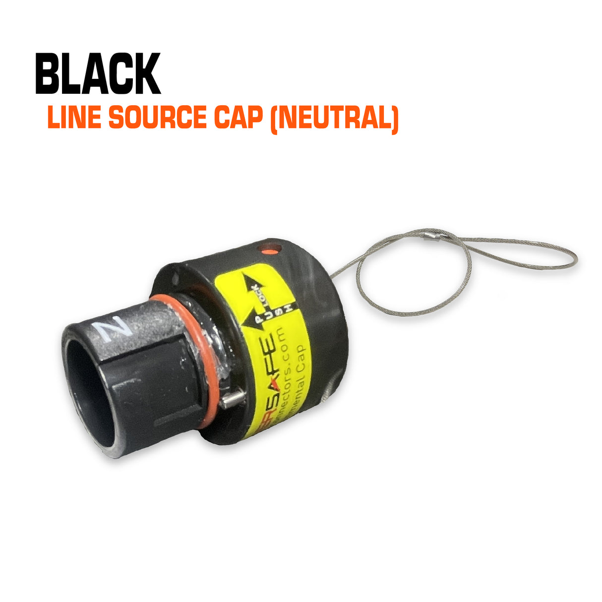 Powersafe black line source cap.