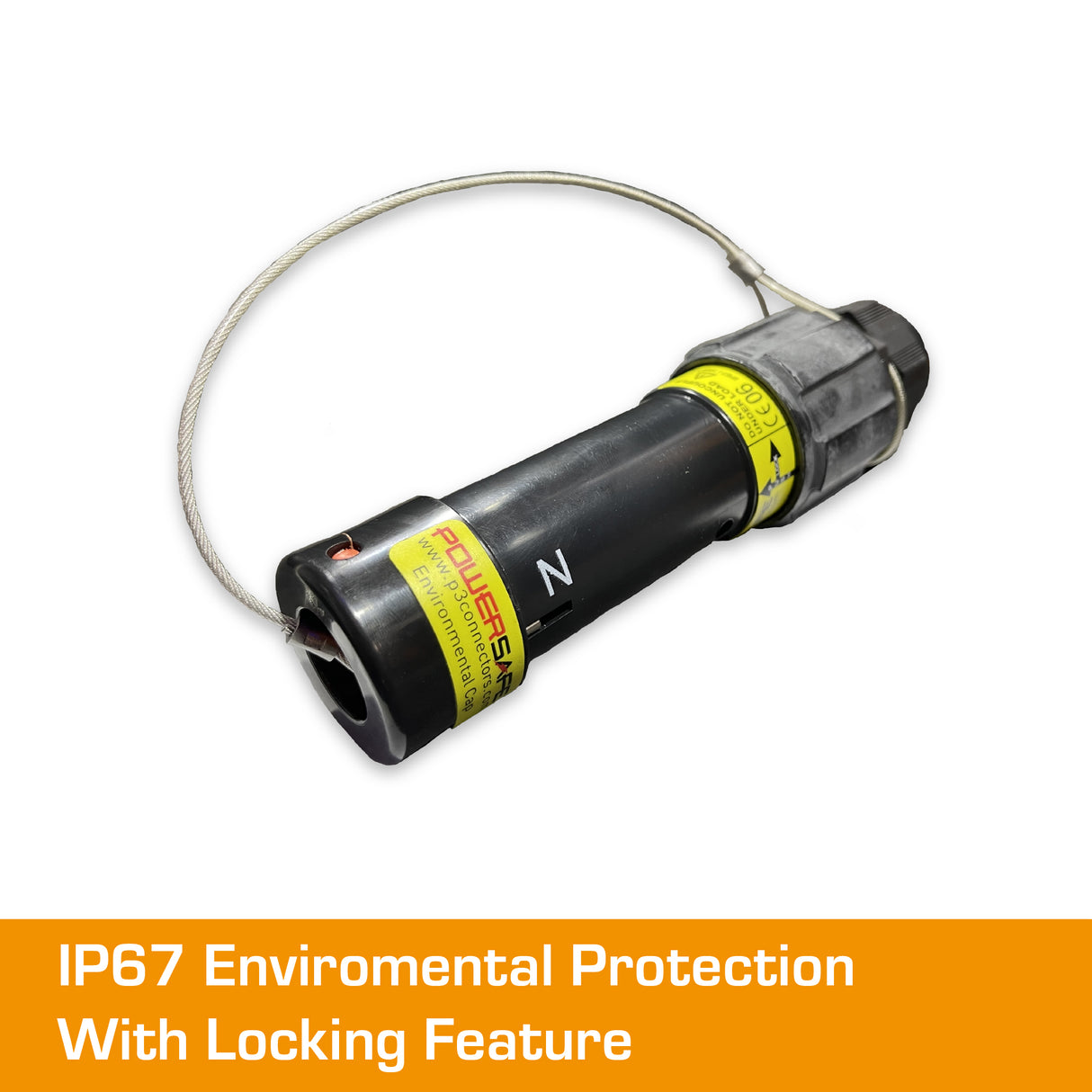 POWERSAFE Line Source Black IP67 Enviromental Cap