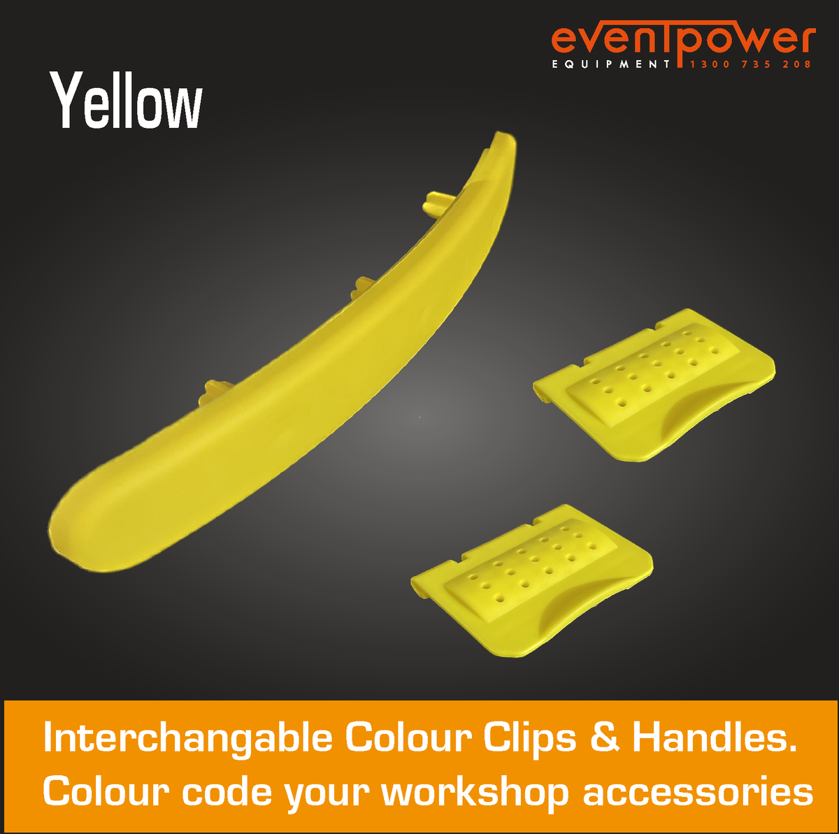 Yellow clips to suit Tool Box Organizer – EVENTPOWER EQUIPMENT