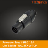 Powercon True1 IP65 16A Line socket