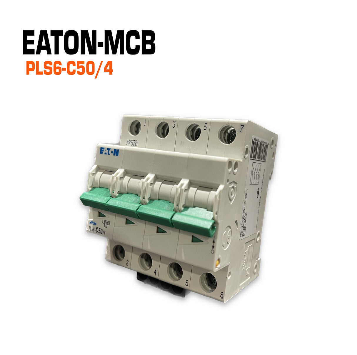 Eaton Circuit Breaker MCB 4P 50 Amp C Curve.