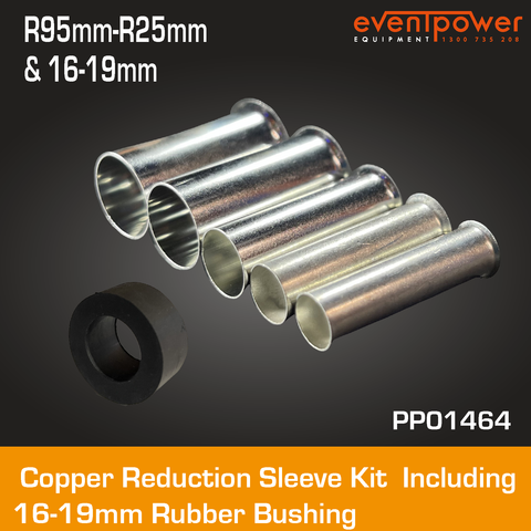 Reduction Sleeve Kit R95 - R50 with Rubber Bushing to suit 16mm-19mm OD