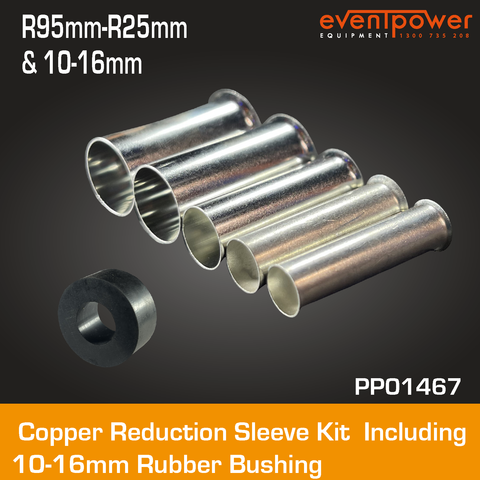 Reduction Sleeve Kit R95 - R25 with Rubber Bushing to suit 10mm-16mm OD