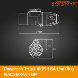 Powercon True1 IP65 16A Line Plug