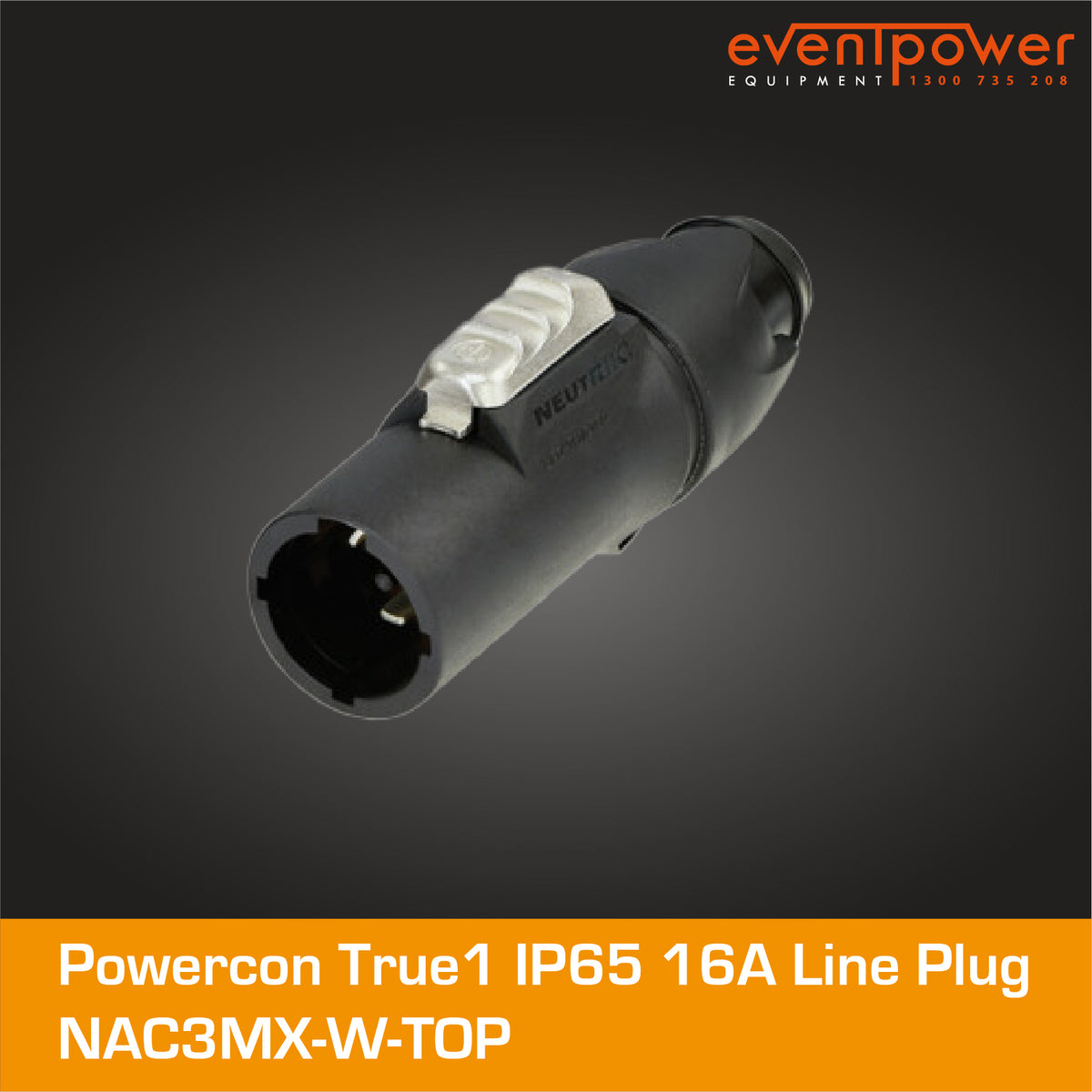 Powercon True1 IP65 16A Line Plug – EVENTPOWER EQUIPMENT
