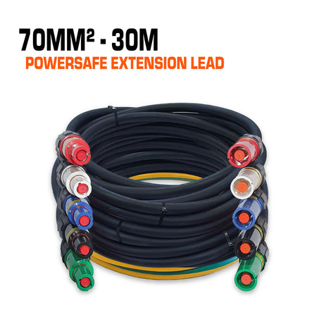 powerlock powersafe extension lead cable set 70mm2 30 metres