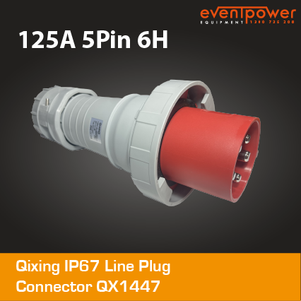 Qixing IP67 Line Plug - 125A 5 PIN QX1447