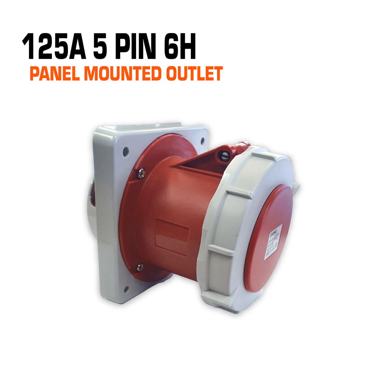 QIXING IP67 Panel Outlet - 125A 5 PIN QX1461