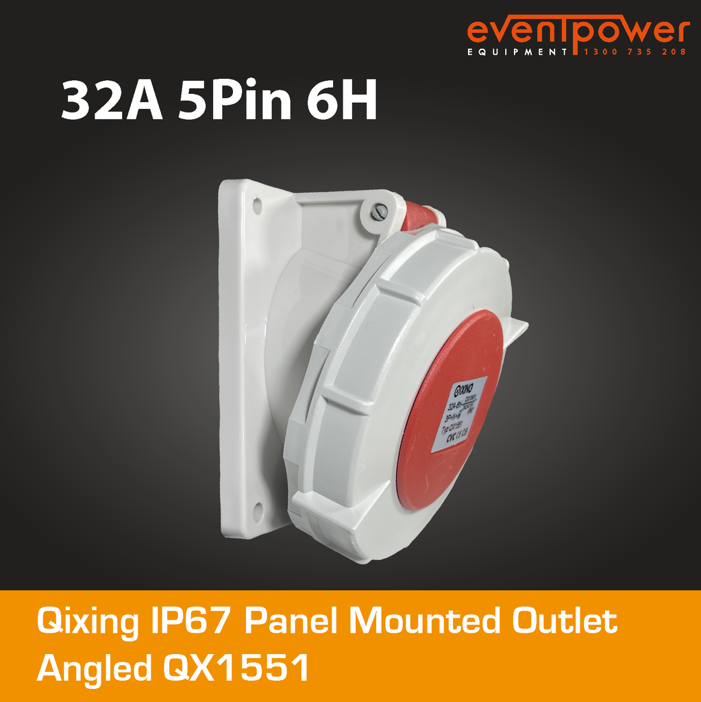 Qixing IP67 Panel Outlet Angled - 32A 5 Pin QX1551 – EVENTPOWER EQUIPMENT