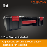 Red clips and handle to suit Tool Box Organizer