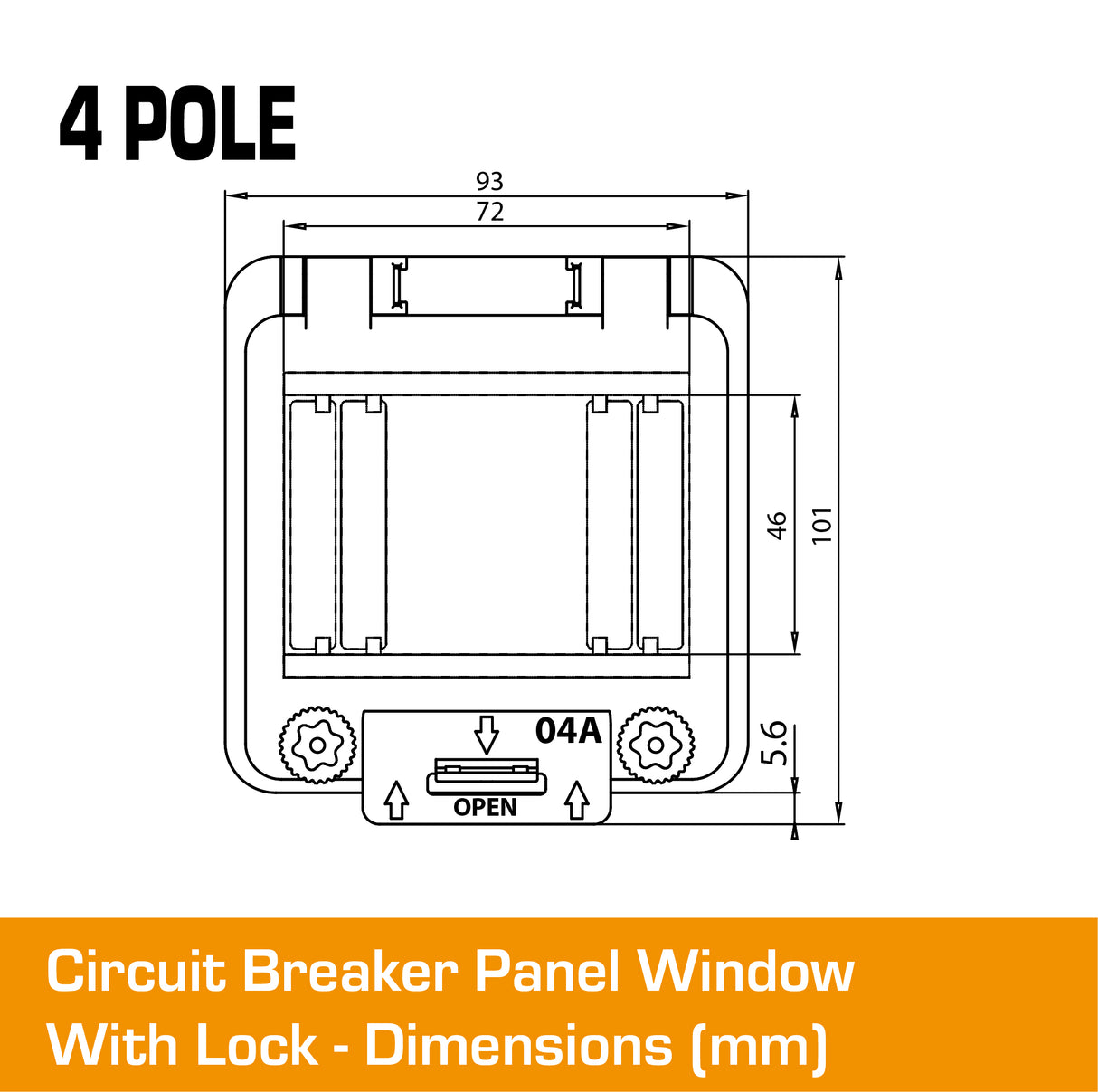 4 Pole Panel Window Cover With Lock