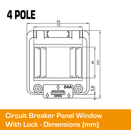 4 Pole Panel Window Cover With Lock