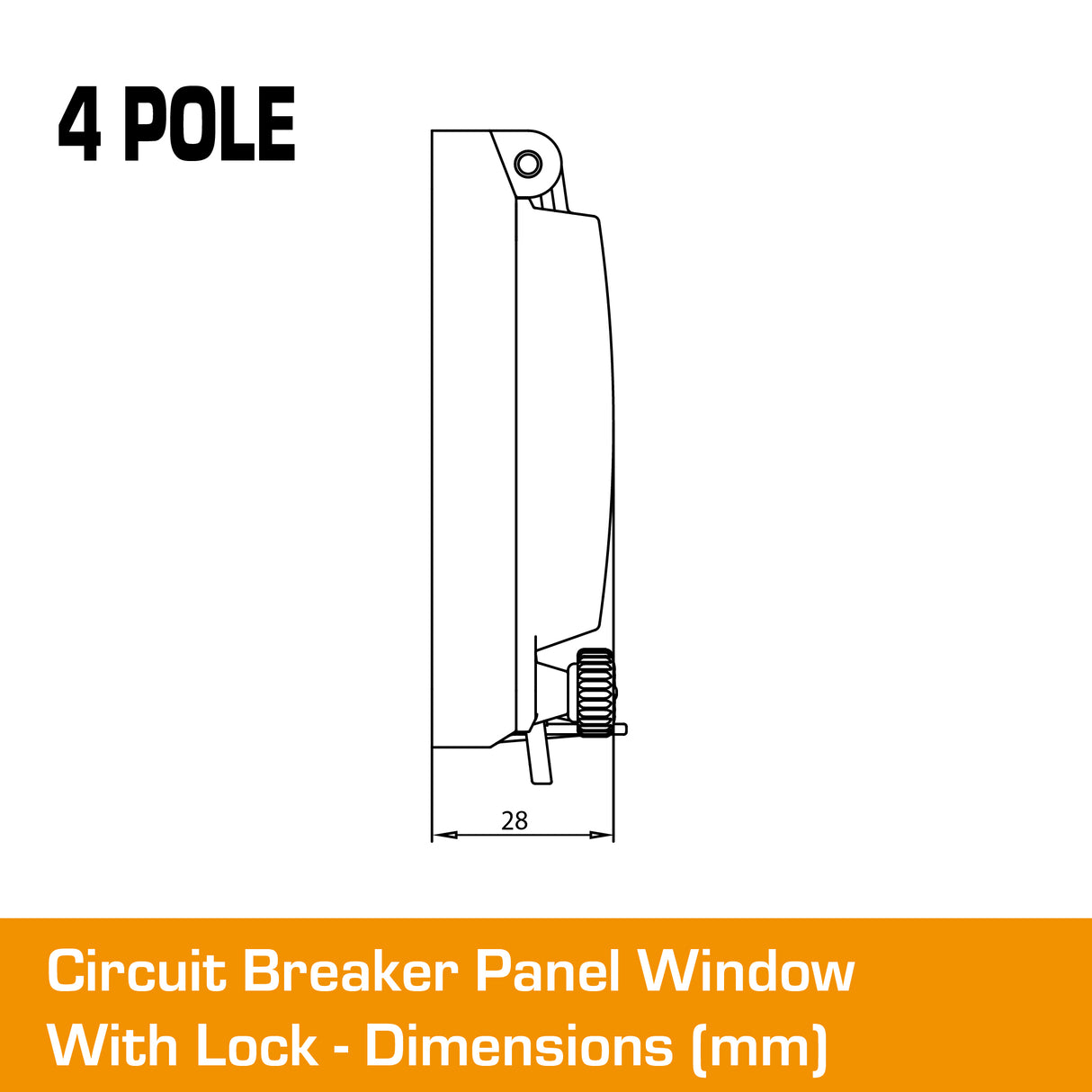 4 Pole Panel Window Cover With Lock