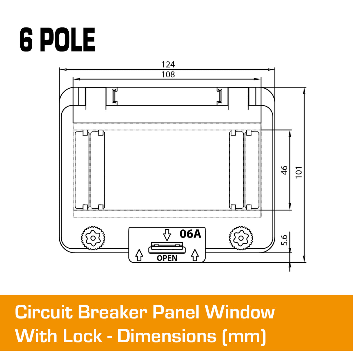 6 Pole Panel Window Cover With Lock