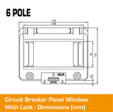 6 Pole Panel Window Cover With Lock