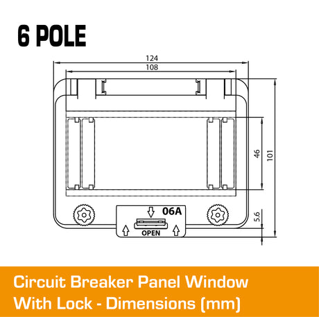 6 Pole Panel Window Cover With Lock