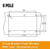 6 Pole Panel Window Cover With Lock