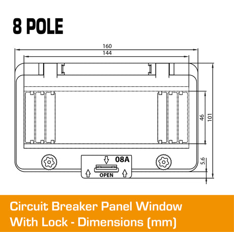 8 Pole Panel Window Cover With Lock