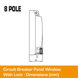 8 Pole Panel Window Cover With Lock