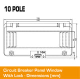 10 Pole Panel Window Cover With Lock