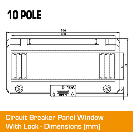 10 Pole Panel Window Cover With Lock