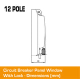 12 Pole Panel Window Cover With Lock