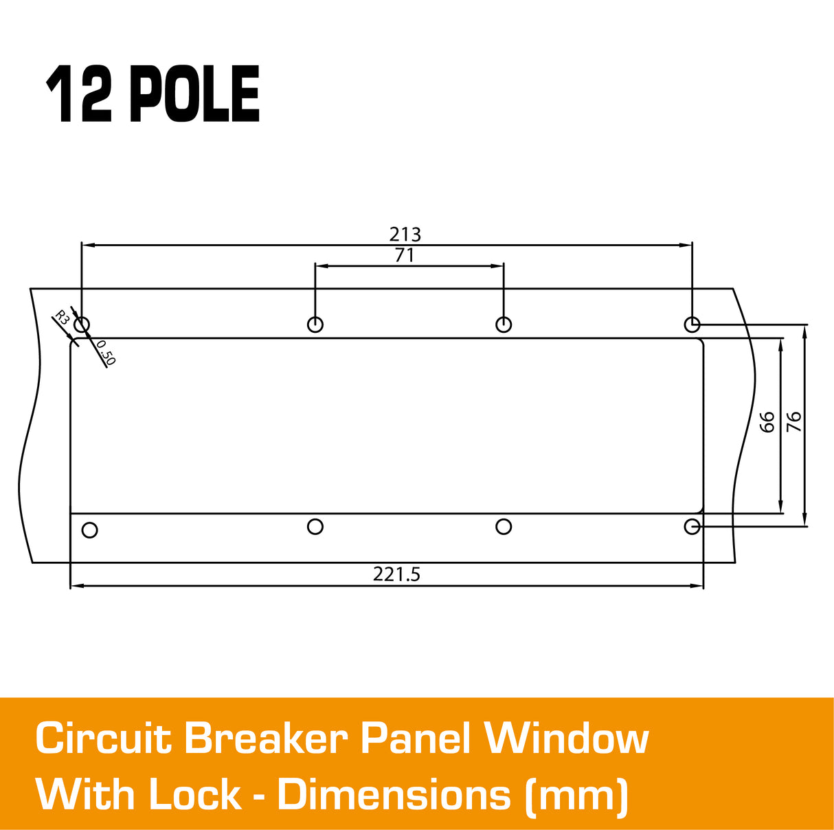 12 Pole Panel Window Cover With Lock