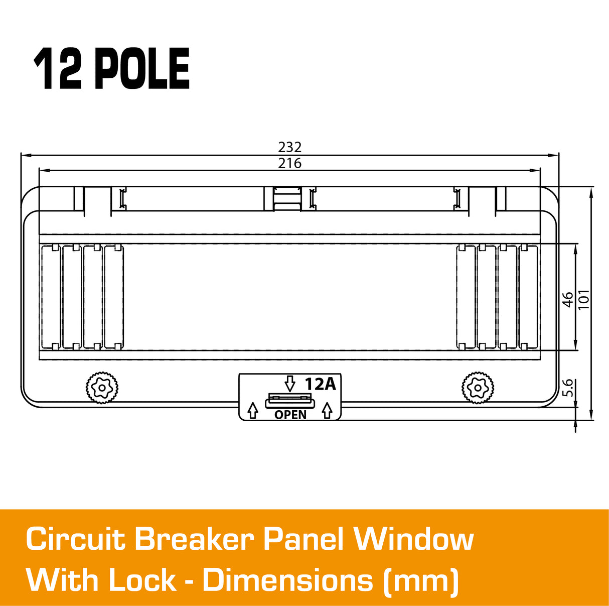 12 Pole Panel Window Cover With Lock