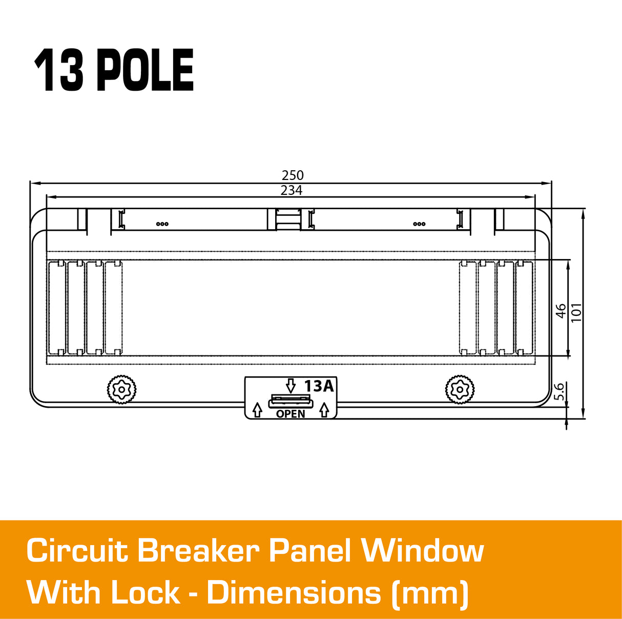 13 Pole Panel Window Cover With Lock